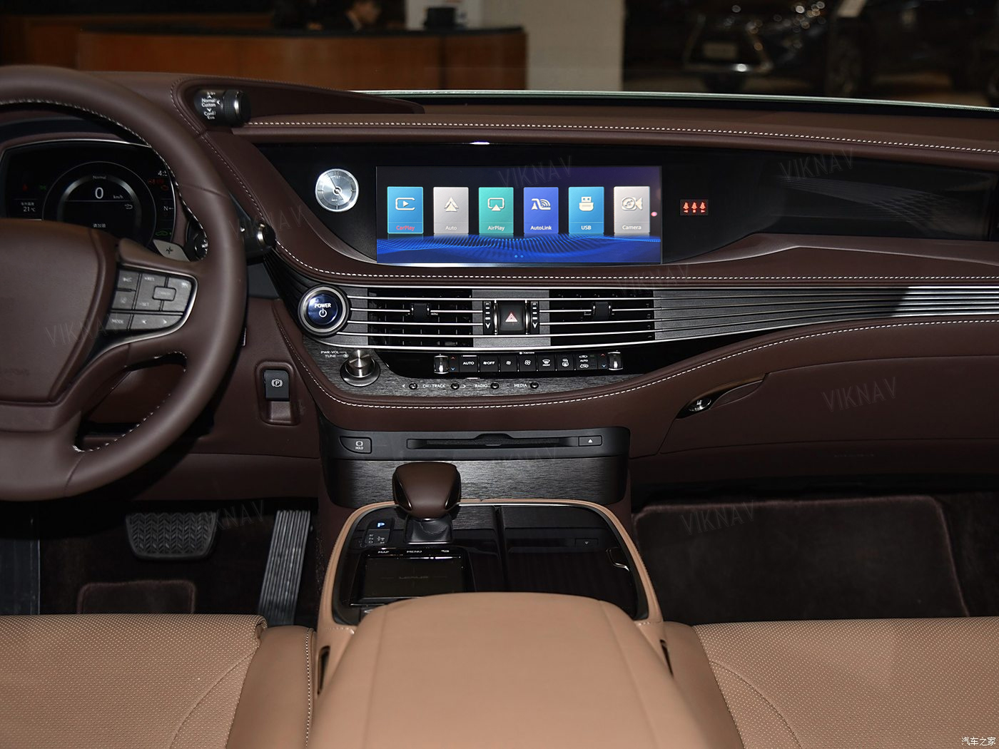 Viknav Linux System For Lexus LS 2018 -2020 Wireless Apple CarPlay Android Auto display screen