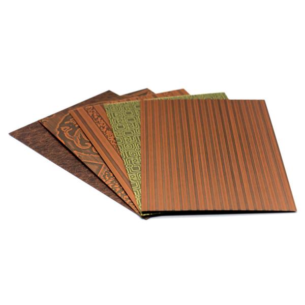 4ftx8ft 304 201 Stainless Steel Metal Sheet Copper Antique Color Plating For