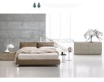 Italy Latest Genuine Leather Wooden Soft Bed King Size