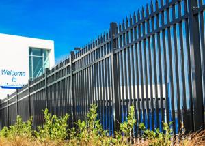 Wholesale Strong Powder Coated Steel Tubular Fencing Civil Infrastructure 2.2m from china suppliers