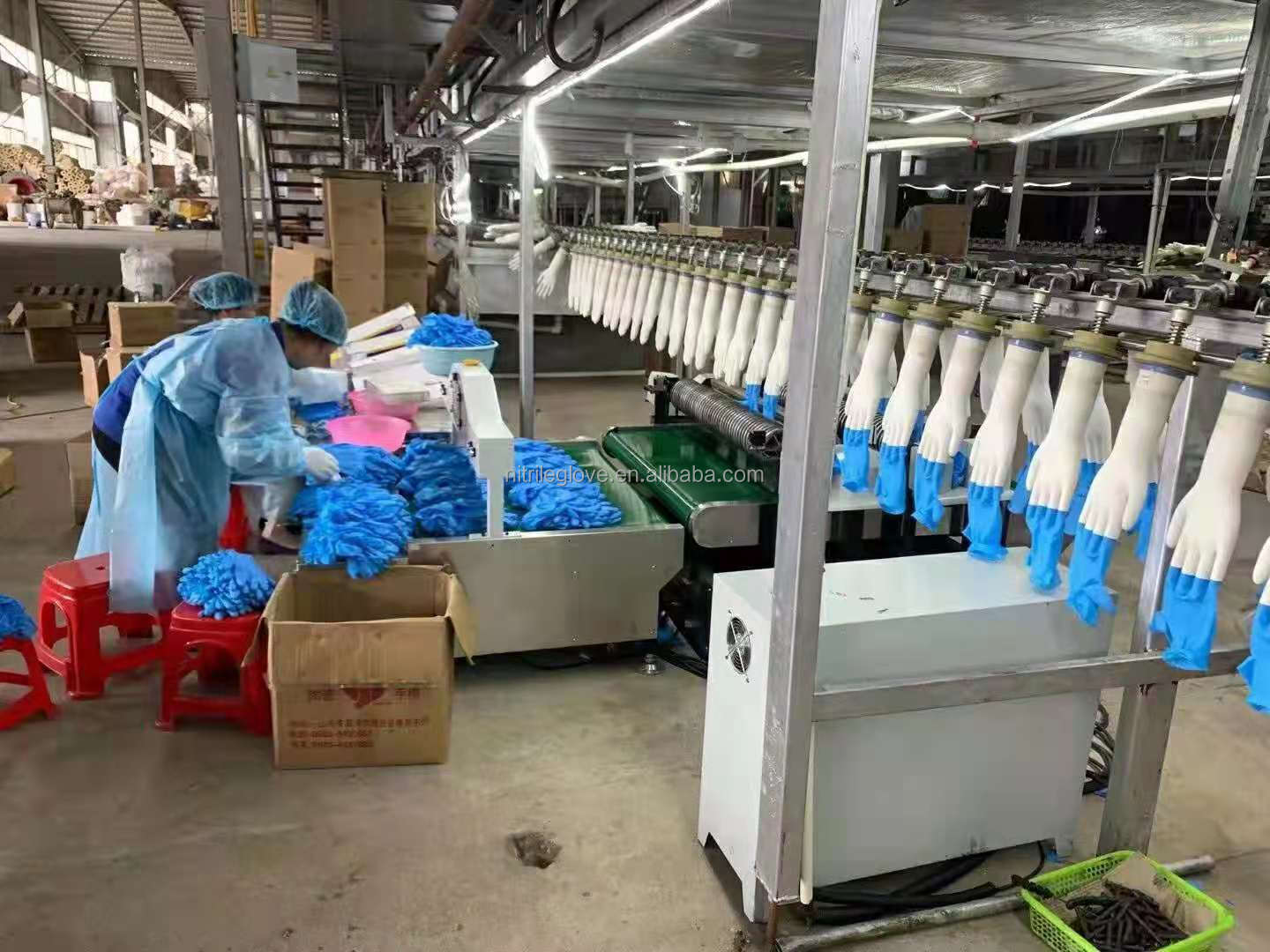 Blue Non Sterile Medical Nitrile Gloves 100 Pcs/Box