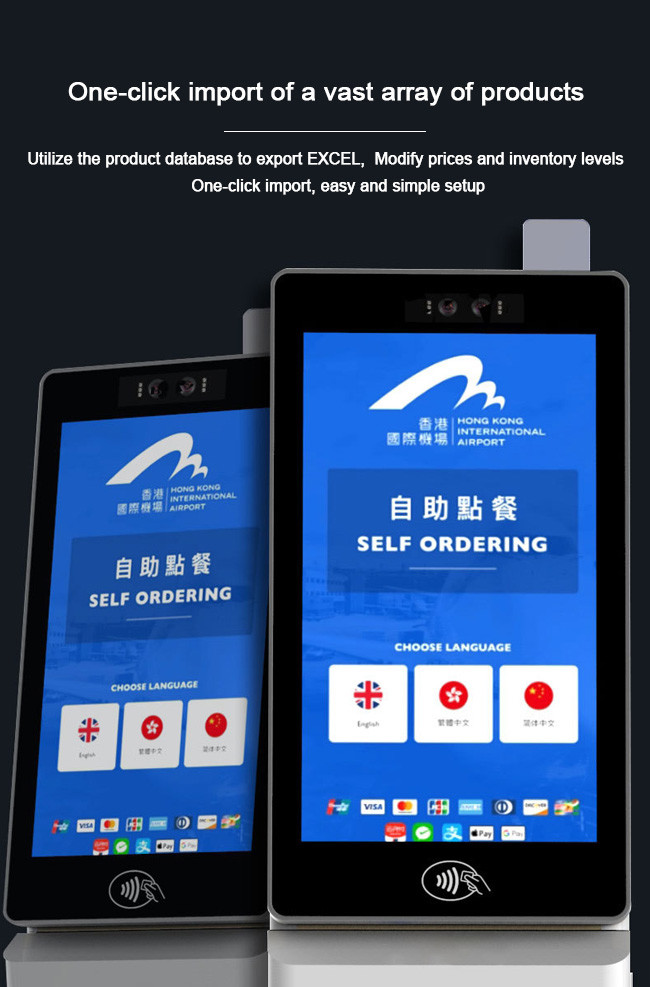 Interactive Self Service Ordering Kiosk 1920x1080 For Retail