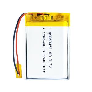 Wholesale 1500mAh 3.7 V Li Polymer Battery PL853450 Overcharge Protection from china suppliers