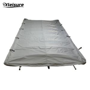 Wholesale Durable Rigid Endless Swim Spa Covers Rectangle Hot Tub Lid Covers Dark Brown from china suppliers