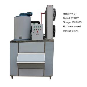 China Fresh Water 3000KGS PLC Flake Ice Machine Commercial on sale