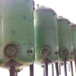 4000mm Cylindrical Vertical Storage Tank Durable Chemistry Storaging