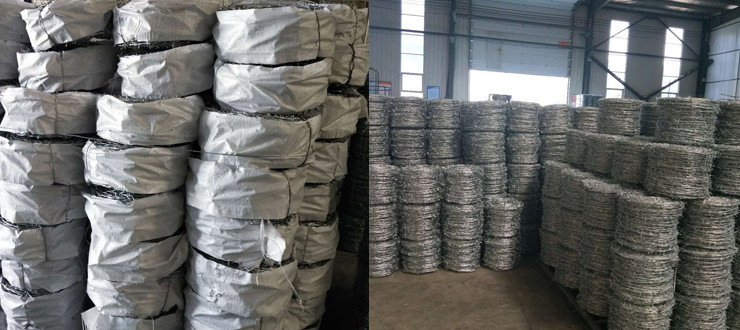 Double Twisted Q235 4 Points Steel Barbed Wire Security Protection
