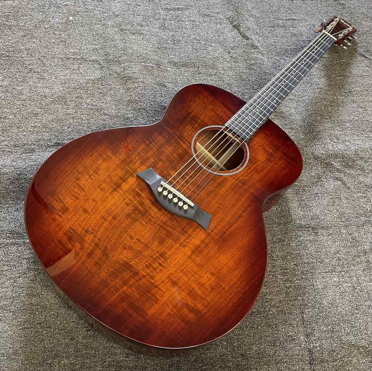 Custom 43 Inch KOA Wood Jumbo Acoustic Guitar with BB Band Electronic