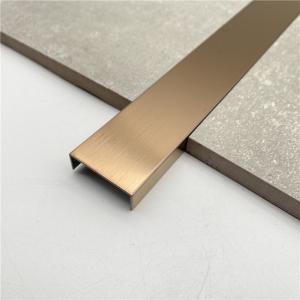 Wholesale Decorative color metal L shape stainless steel tile trim for hotel from china suppliers