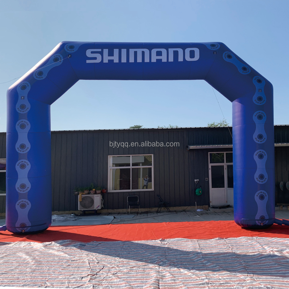 China original factory cheap price outdoor advertising christmas event LED light inflatable entrance arch door for decoration