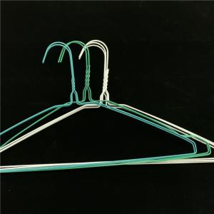 Wholesale 16 Inch 1.9mm Wire Coat Hangers , Powder Coated Dry Cleaner Pants Hangers from china suppliers