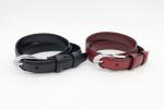 Genuine Leather Rhinestone Buckle Belt , Soft Leather Belt 2.4cm Width
