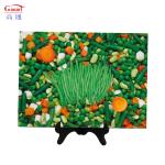 Glam Design Style Transparent Tempered Glass Kitchen Cutting Board for Christmas