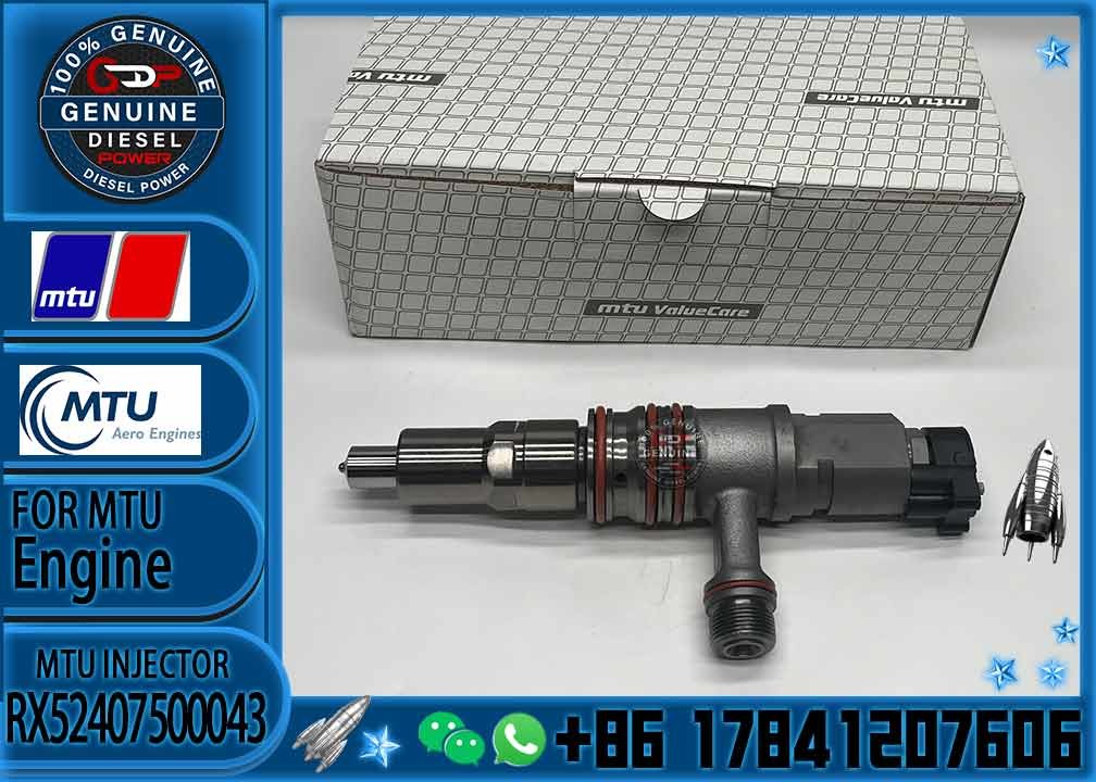 Diesel Engine Fuel injector common rail parts injector RX52407500043 FOR MTU 4000 ENGINES