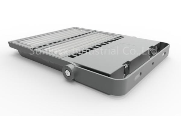 Strong Wind Resistant LED Area Flood Lights , Grey IK10 200W LED Flood Light