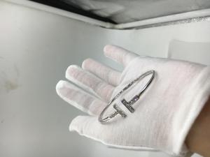 Wholesale T Wire Bracelet 18K Gold Jewelry White Gold With Round Brilliant Diamonds from china suppliers