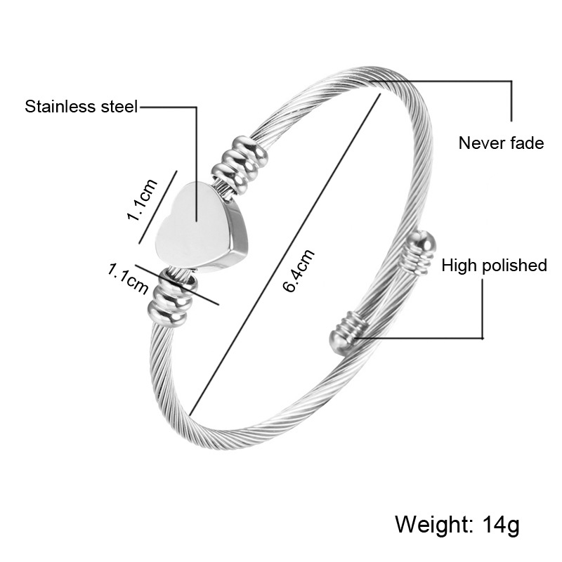 Goldplated Stainless Steel Bangle Charm Bracelets Endless Insert ODM