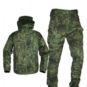 China Military Camo Uniform Army Dress Clothes Full Soft Shell Jacket Men Velvet Thickened on sale