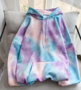 Wholesale Women'S Long Sleeved Hoodies Sports Team Plus Size Tie Dye Hoodie from china suppliers