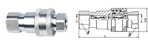 Agricultural Machinery Quick Disconnect Hydraulic Couplers LSQ-TG ISO A