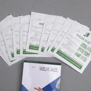 Wholesale Medical Sterile Vaseline Gauze Piece Non-woven Vaseline Gauze for Second Degree Burns and Skin Plant from china suppliers