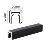 Aluminium U Channel Railing Popular Outdoor Stairs Railing for Modern Terrace