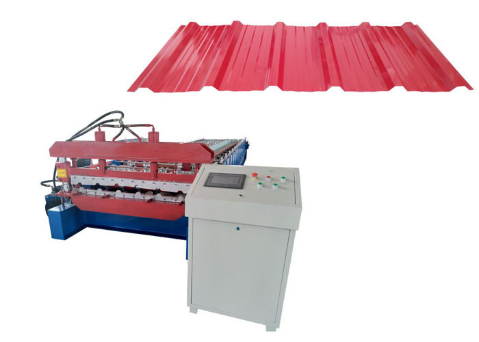 Automatic trapezoidal Iron Steel Roofing Sheet Metal Roll Forming Machines for philippines