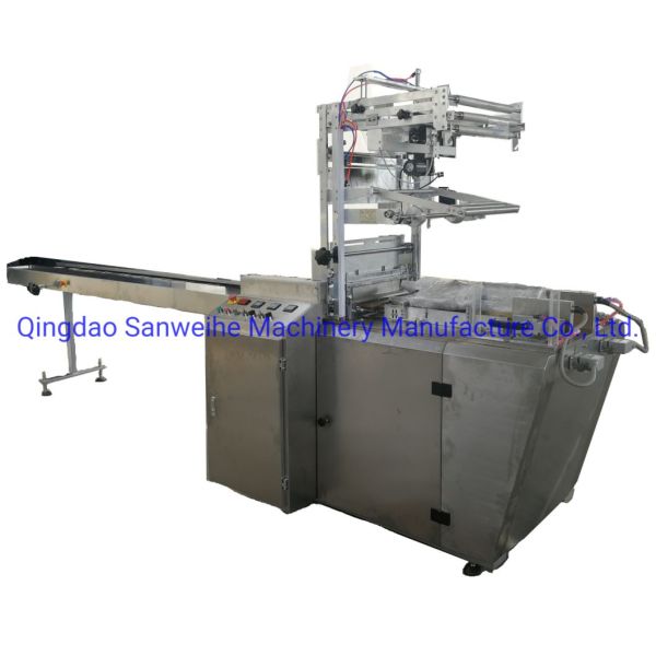 Rice Cake Automatic Biscuit Packing Machine 3kw Automatic Cellophane Packing