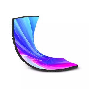 China Curved Commercial Cylinder Flexible LED Screen Panel SMD1010 on sale