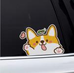 Cute Corgi Cartoon Window Decals