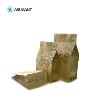 Wholesale Custom Printed OEM Kraft Paper Zipper Bags With Valve from china suppliers