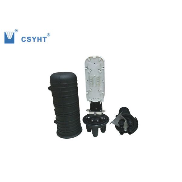 4 Cable Port Fiber Dome Closure Waterproof Mechanical Sealing PP Plastic