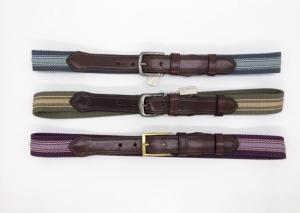 Wholesale One Side Striped Webbing Belt , Polyster Adjustable Webbing Belt 123g from china suppliers