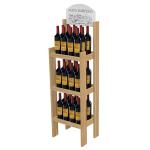 Customized Wooden Display Rack Wooden Barcadi Display Stand Rum Retailing Idea