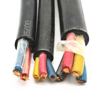 Wholesale Waterproof Submersible Motor Cable Low Voltage Round Rubber Sheathed Material from china suppliers