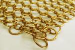 Architectural Drapery Ring Wire Mesh Curtain Stainless Steel Chain Mail Anti -