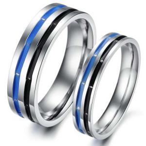 Wholesale Tagor Jewelry Super Fashion 316L Stainless Steel couple Ring TYGR128 from china suppliers