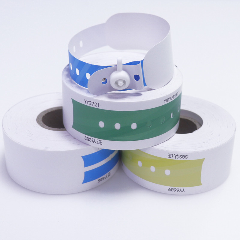Stylish Custom Printed Event Wristbands , Waterproof DuPont Tyvek Wristbands