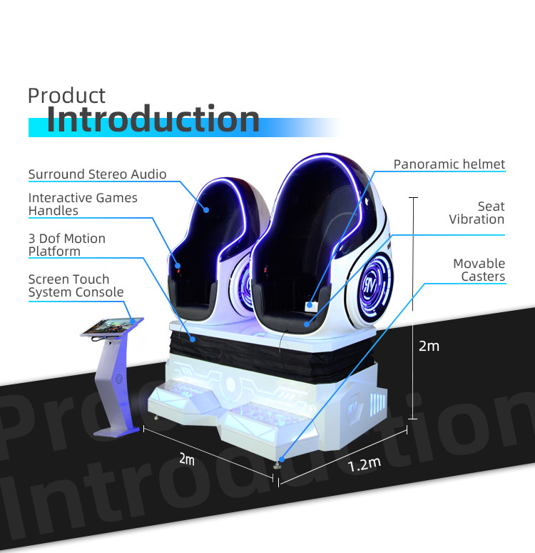 9d Cinema 360 Rotation VR Egg Shooting Simulator For Shopping Mall