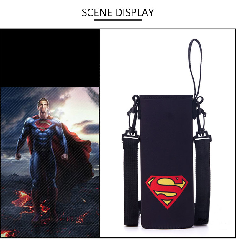 Reusable 13.5CM Height Neoprene Glass Water Bottle Sleeve