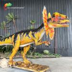Simulation Dinosaur Water Spray Animatronic Dilophosaurus For Jurassic Them Park