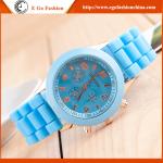 Candy Color Rose Gold Silicone Watch Geneva Watches Jelly Watch OEM Kids Watch