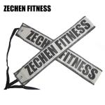 CrossFit Weightlifting Wrist Straps Fitness 90cm Gym Grey Cotton Cloth Custom