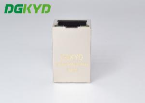 Wholesale DGKYD311Q070AB1A4DN Shielded Tab Up Gige Cat6 RJ45 Single Port PBT Housing from china suppliers