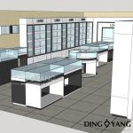 Customizable Modern Style Jewellery Design Showroom from Manufacturers and