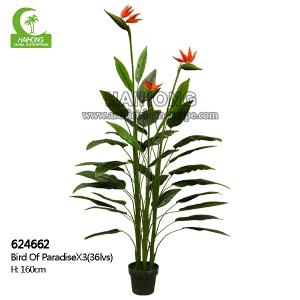 Wholesale Manufacturer Inexpensive Stunning Artificial Bird Of Paradise Green Plant Artificial Potted Plant from china suppliers