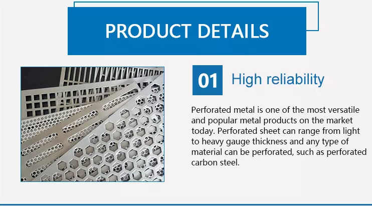 Decorative 1.22*2.44m Perforated Metal Mesh Round / Square Hole 3.0mm