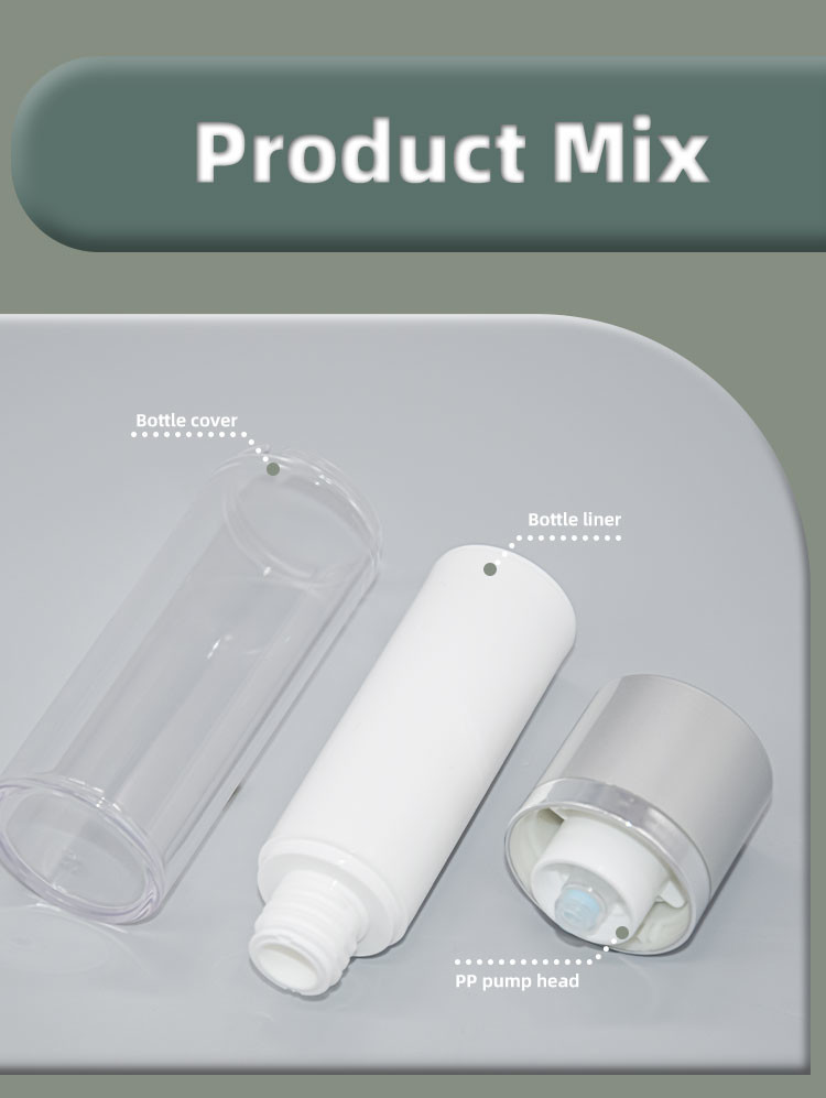 15/30/50ml Customized Color and Customized Logo Skin care packaging Acrylic Airless Bottle