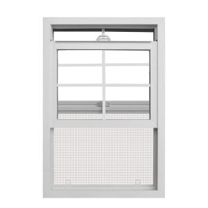 Wholesale 3.22 inch Soundproof UPVC Single Hung Window For Mobile House from china suppliers