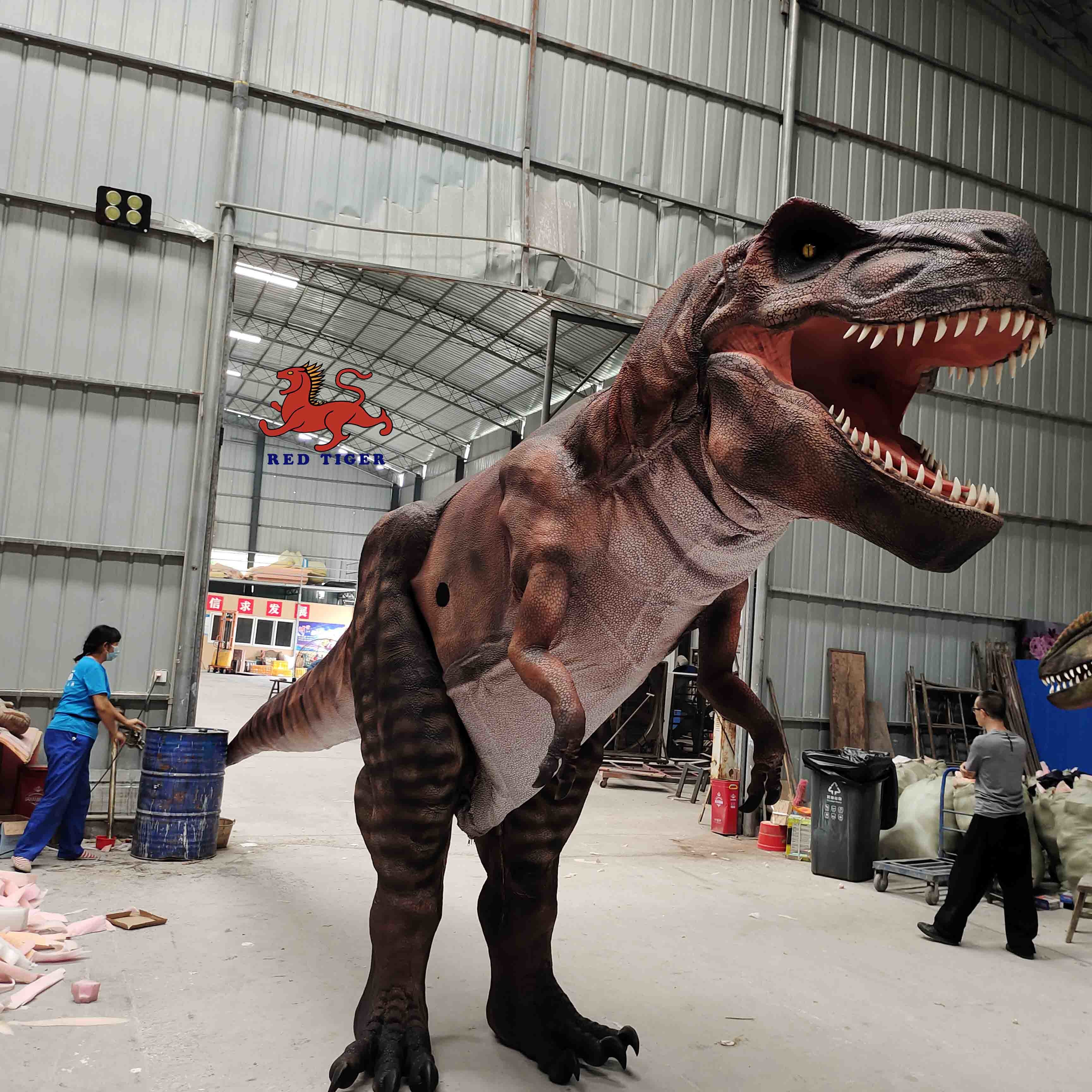 Museum Realistic Dinosaur Costume 8m Long Adult Age Sounds Customized